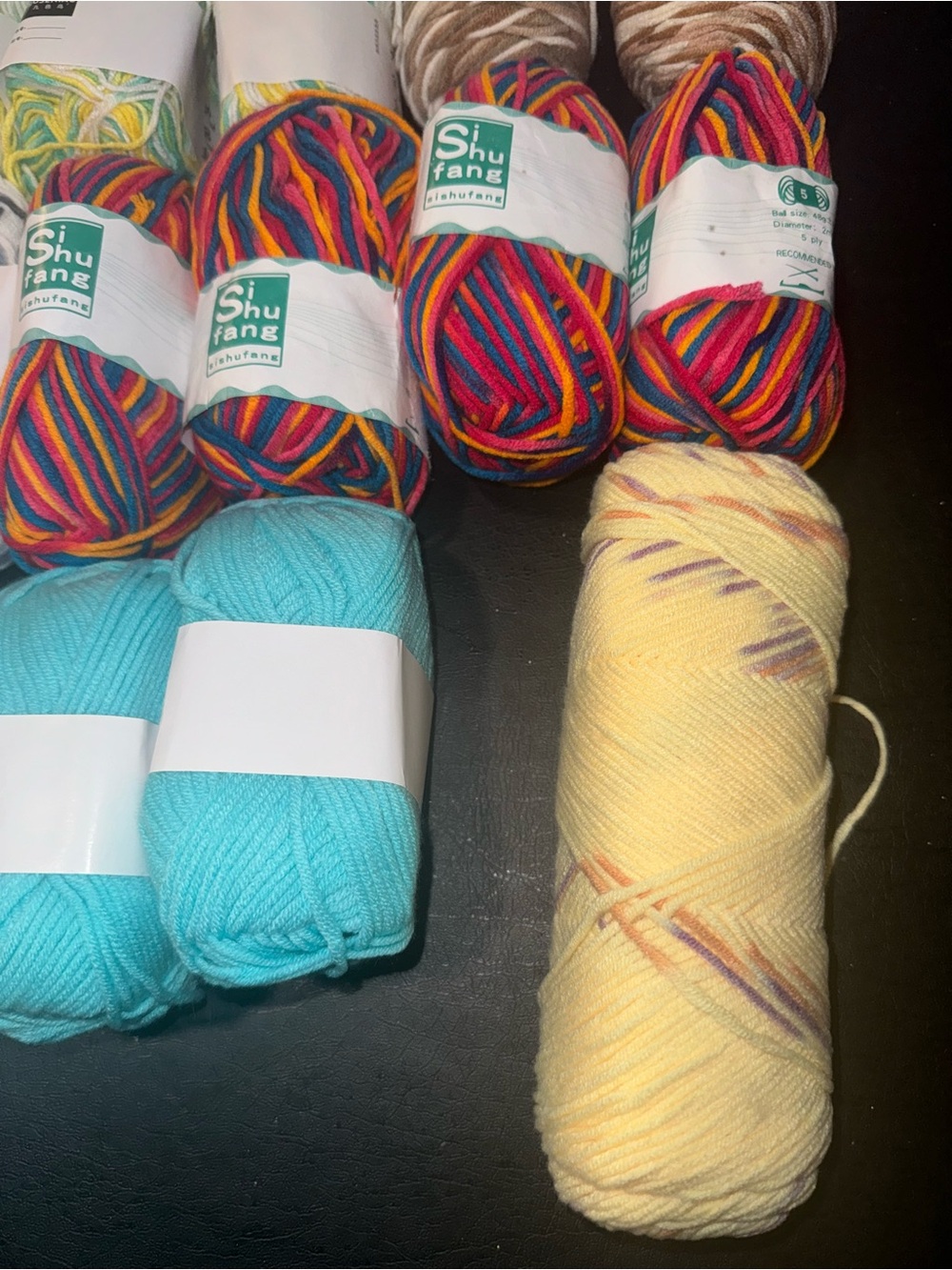 Yarn Lot of 32 skeins various sizes and styles all new lot #3 - Picture 2 of 7